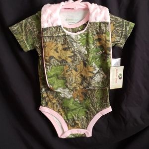 2 piece camouflage onesie set